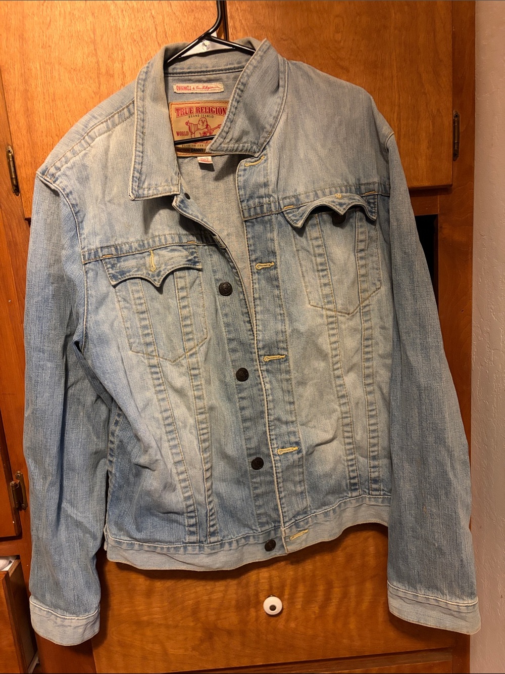 True Religion Light Blue Denim Trucker Jacket